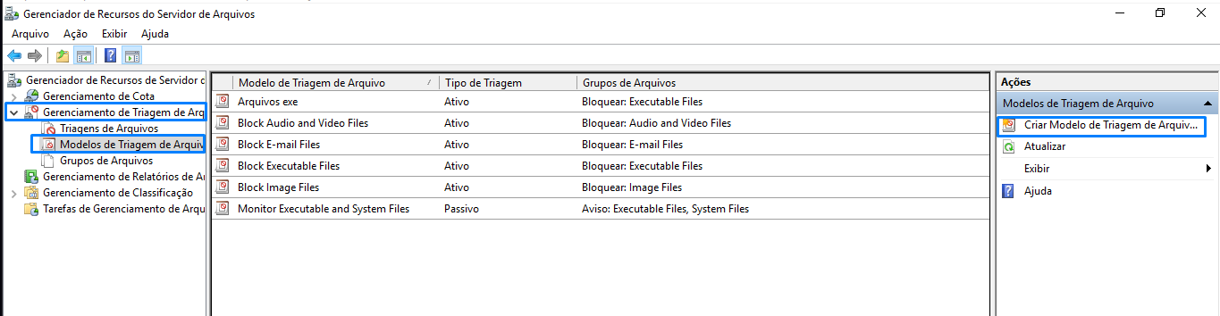 Criando Modelo de Triagem de Arquivos